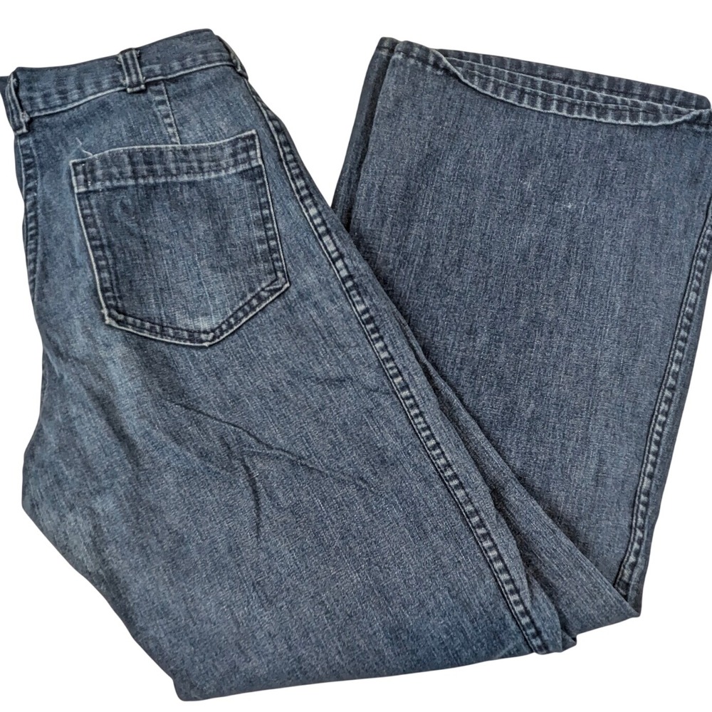 Vintage Southern Navdungaree US Navy Utility Trousers Denim Blue Jeans 30x29